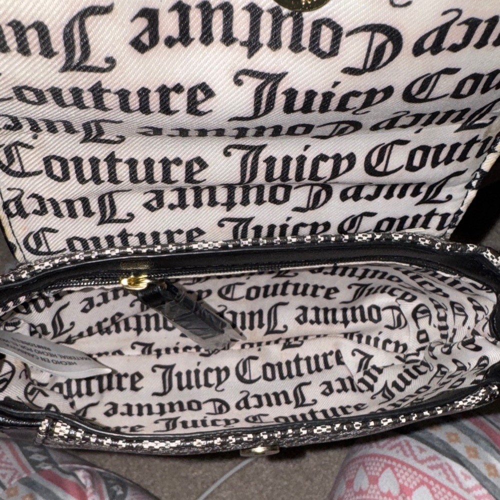 Juicy Couture Black and White Satchel NWOT - Picture 3 of 6
